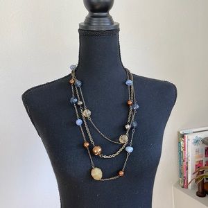 Layered bead necklace